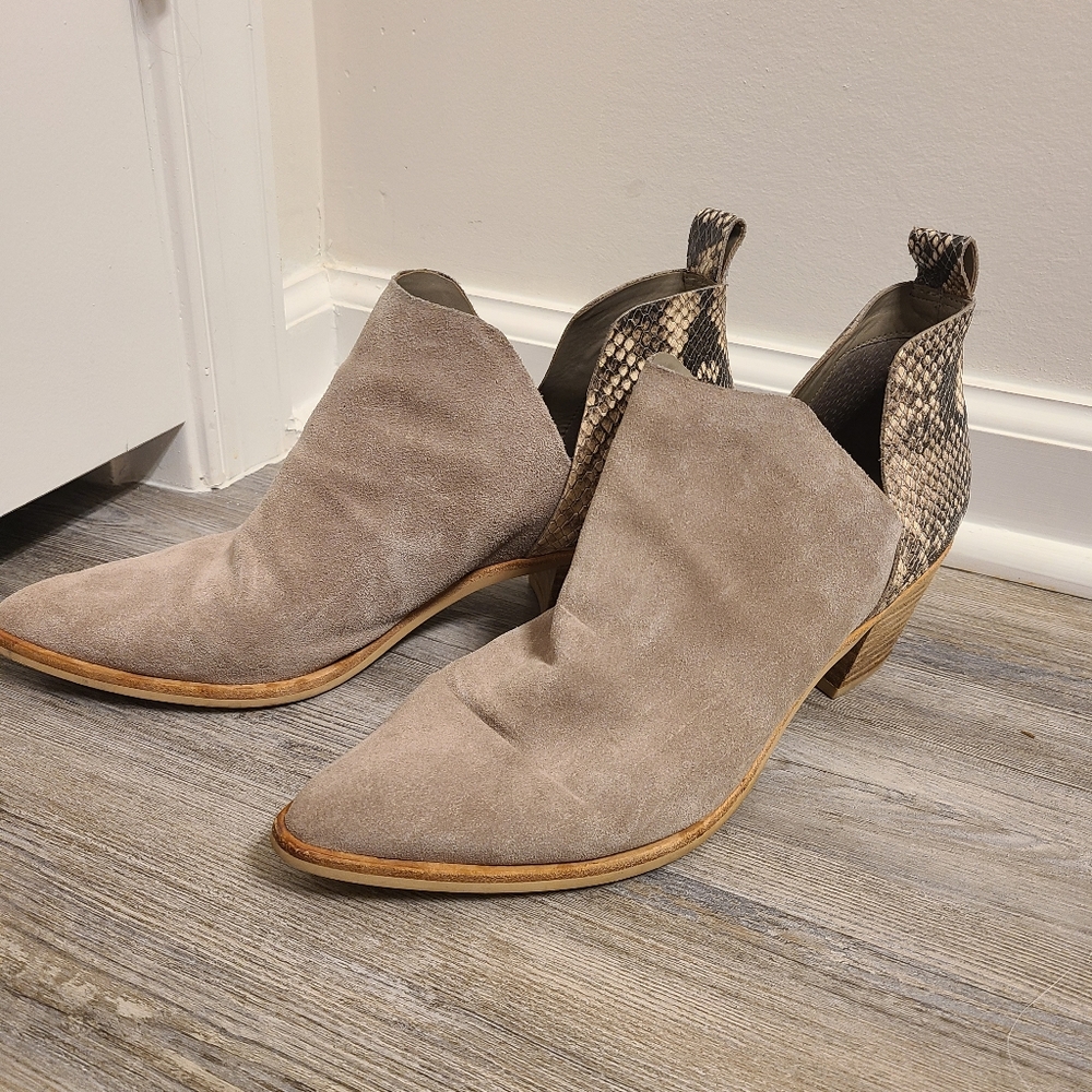 Dolce Vita Snake Skin Bootie/Mule